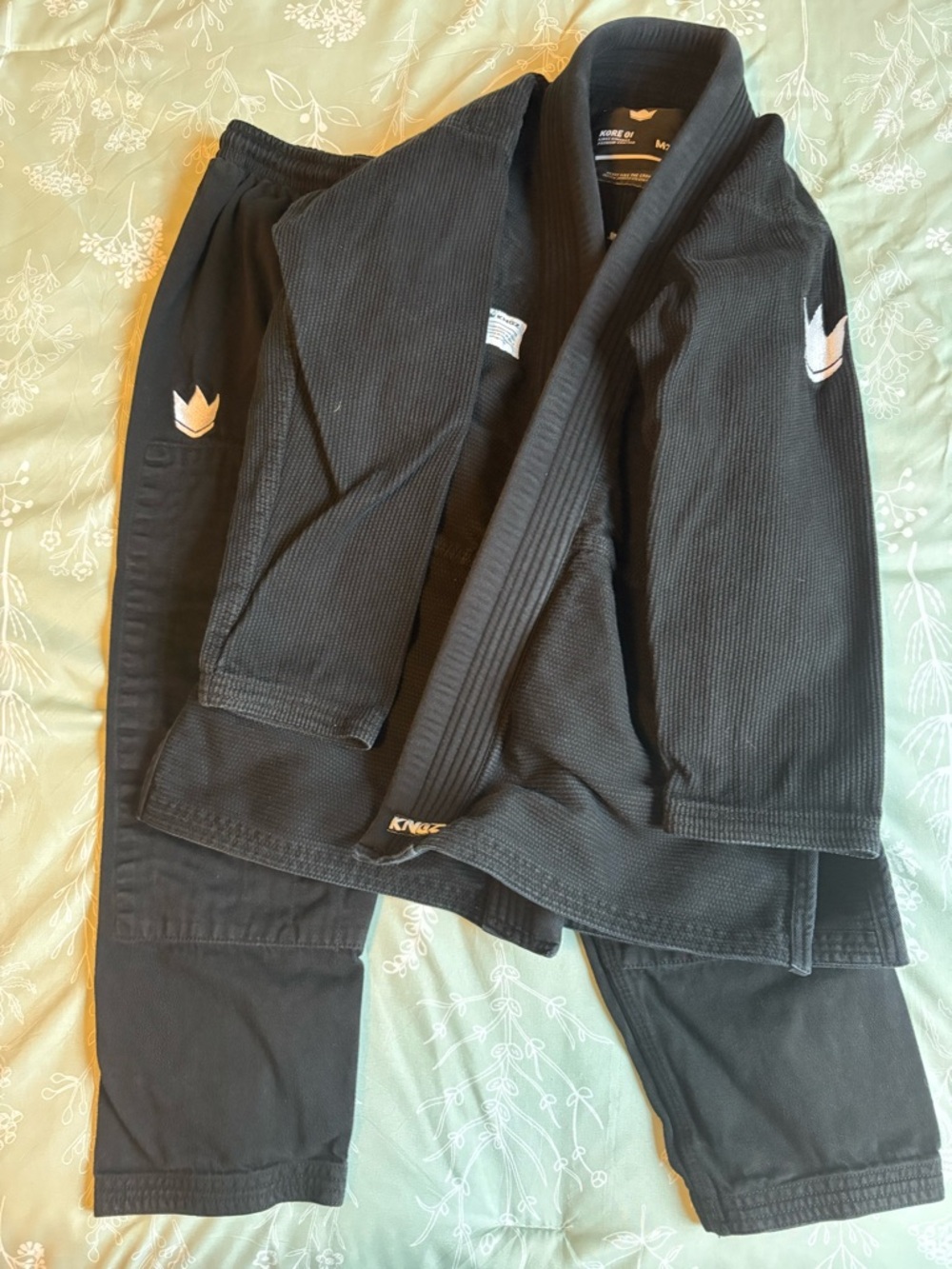 Kingz Kids Black Brazilian Jiu-Jitsu Gi Set